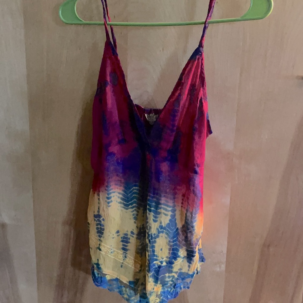 Size S/M tie dye babydoll tank